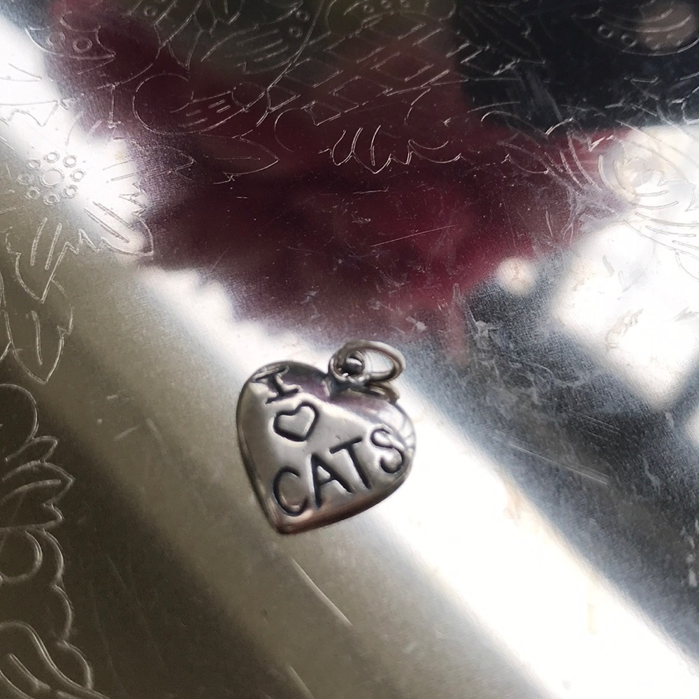 925 Sterling “I ❤️ Cats” Charm